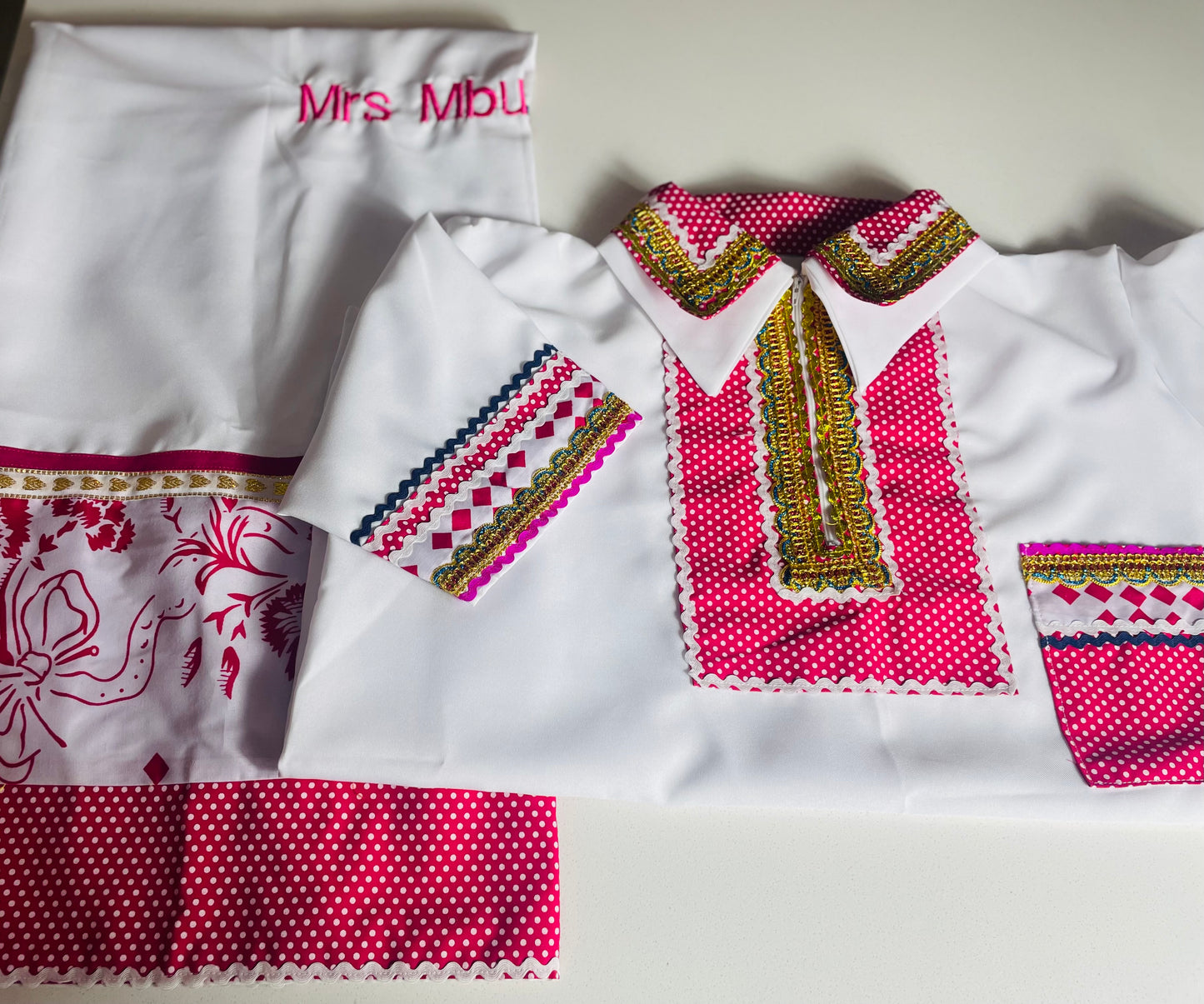 3 Piece Polka Dot Set ( Custom Name Embroidery)