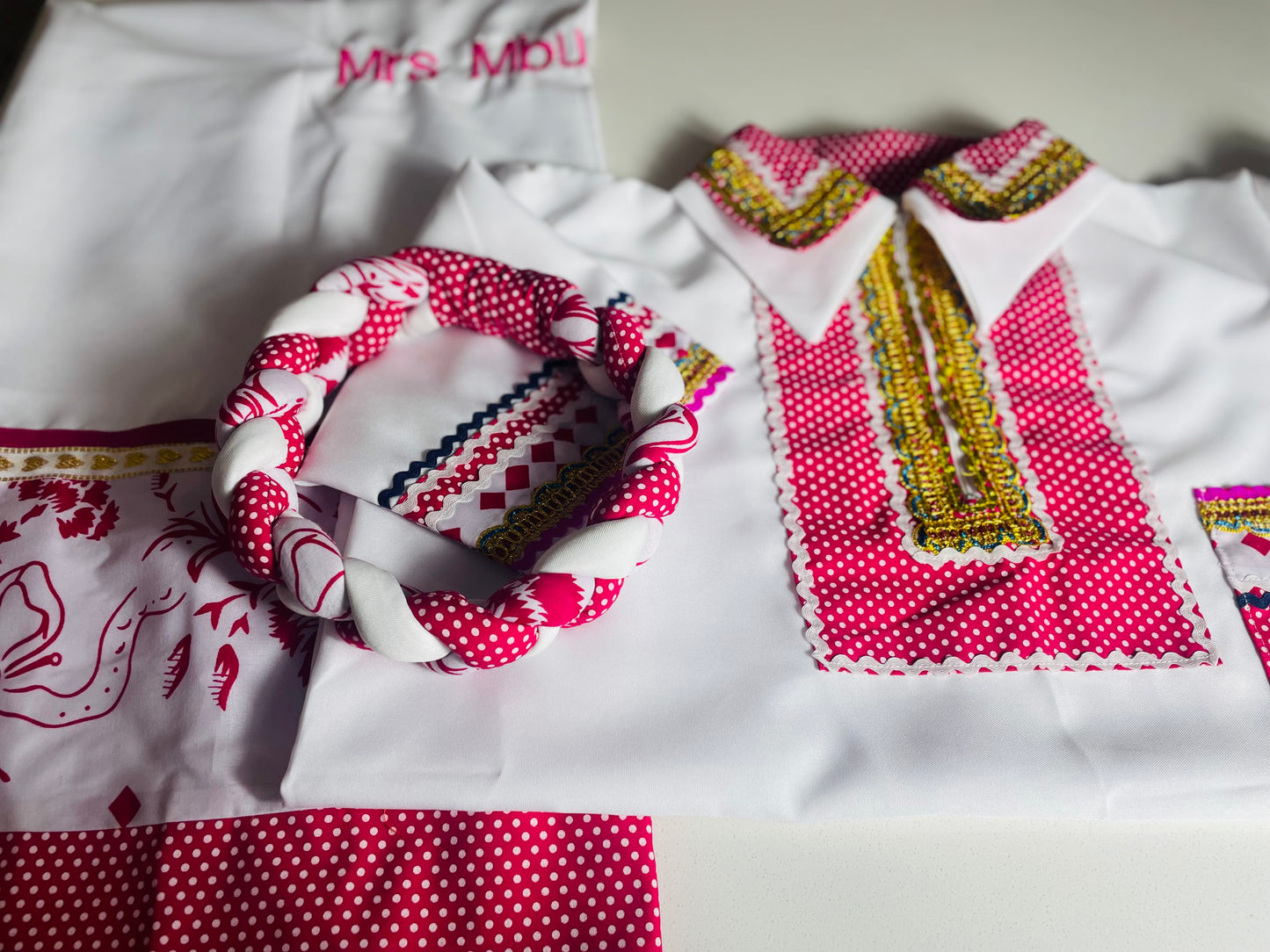 3 Piece Polka Dot Set ( Custom Name Embroidery)