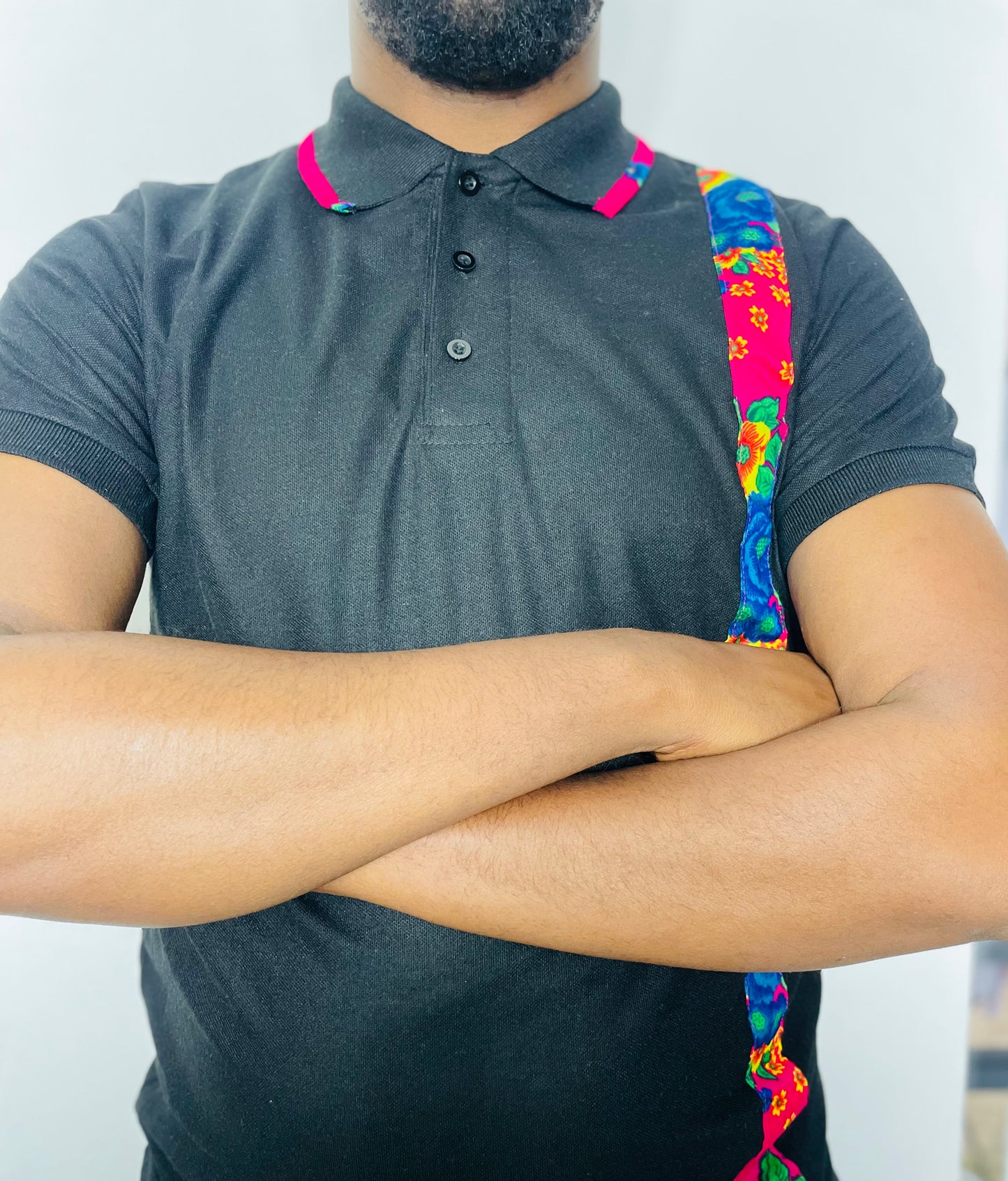 Floral Trim : Gaza Men Golfer