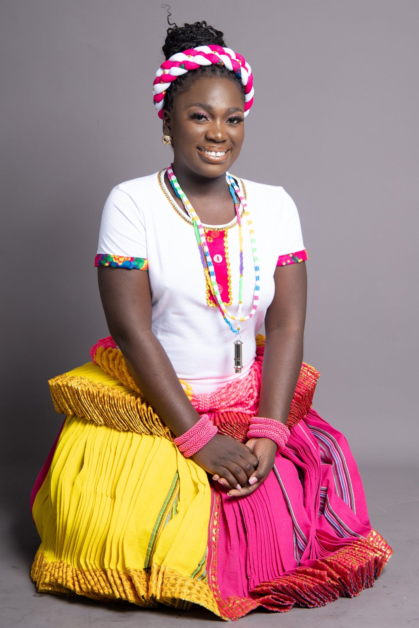 Yellow & Pink Ribbon Xibelani
