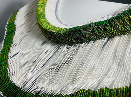 White/Green Ribbon Xibelani