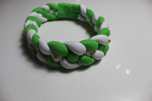 Headband : Green & White