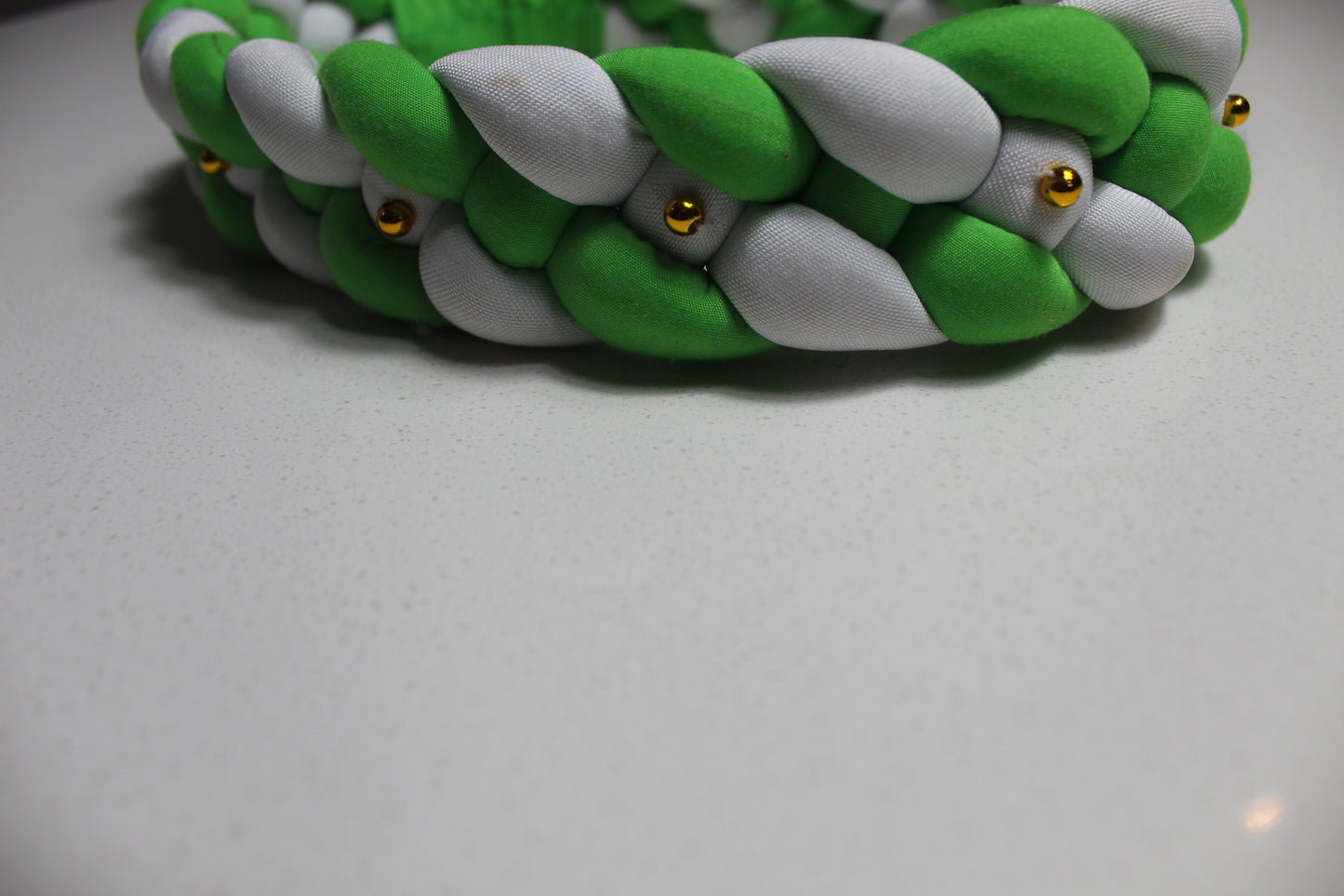 Rental Headband : Green & White