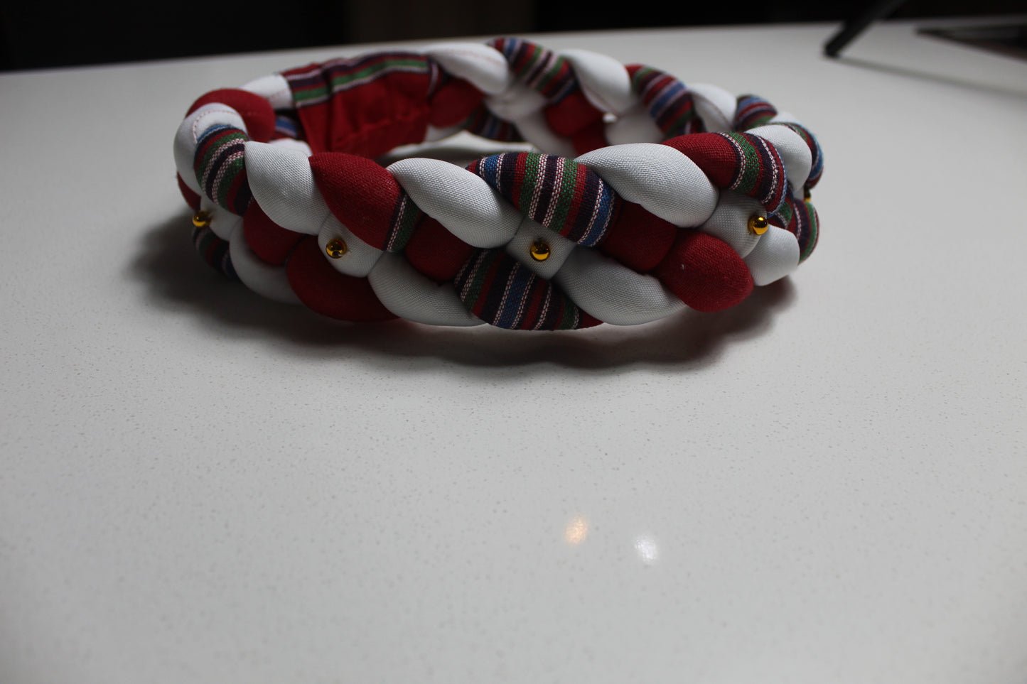 Rental Headband : Red & White