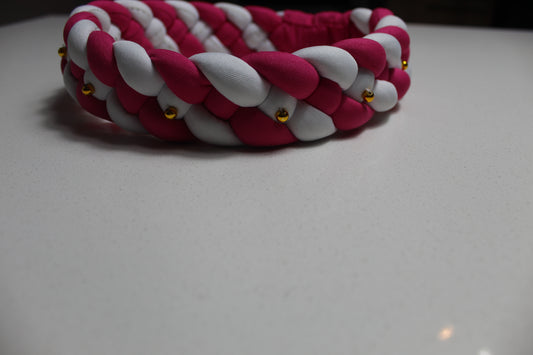Headband: Pink & White
