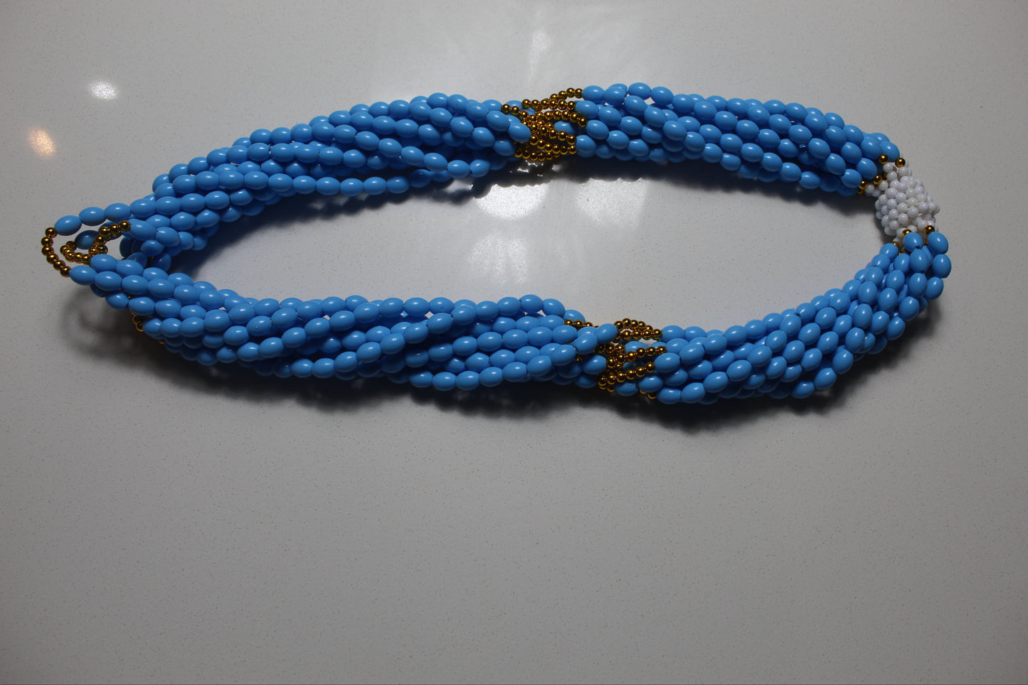 Waist Beads : Blue & White