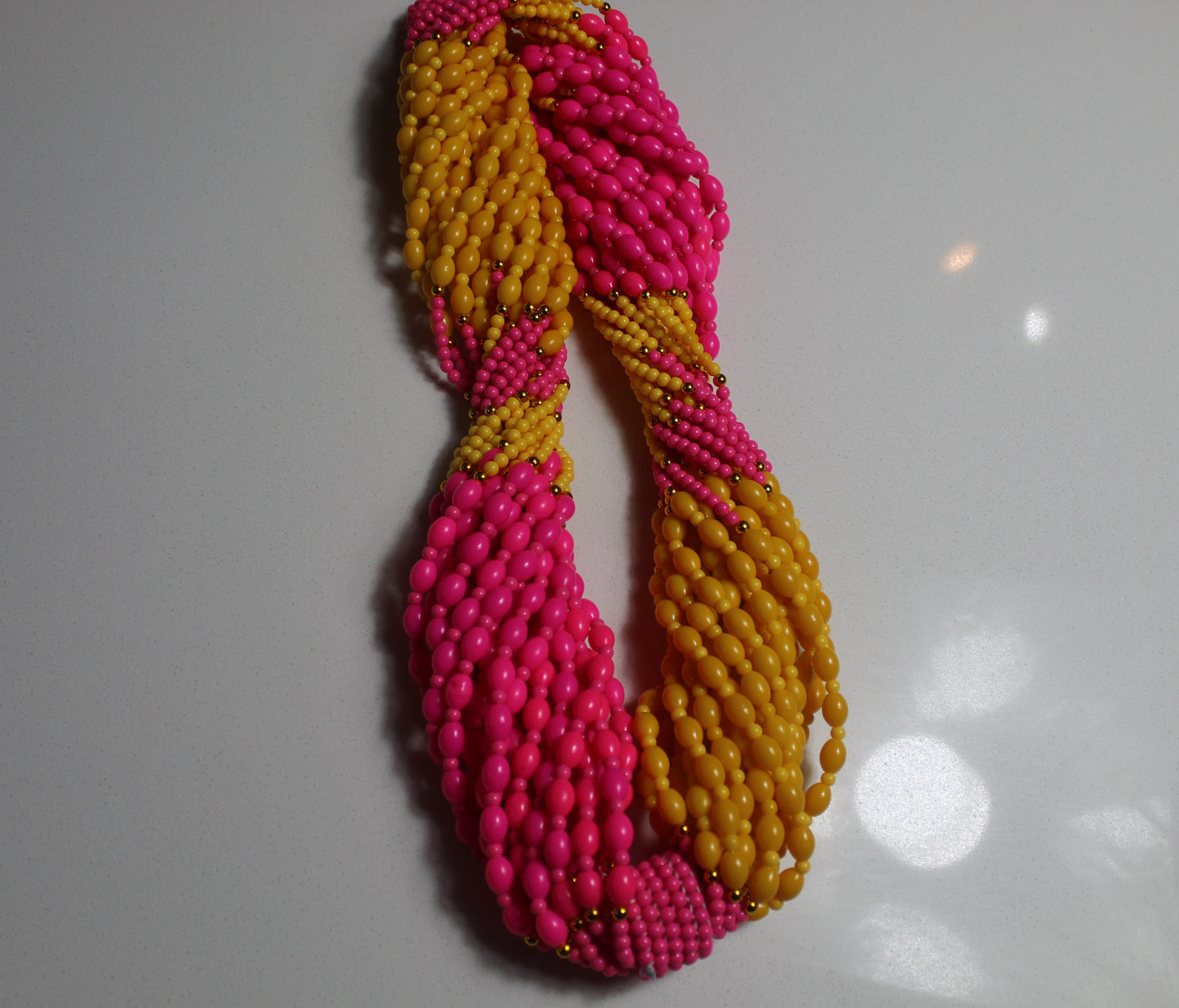 Rental Waist Beades : Pink & Yellow