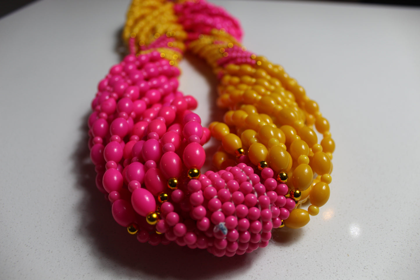 Rental Waist Beades : Pink & Yellow