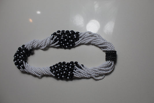 Waist Beads : White & Black