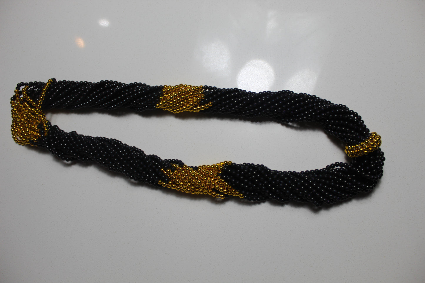 Rental Waist Beades : Black & Gold