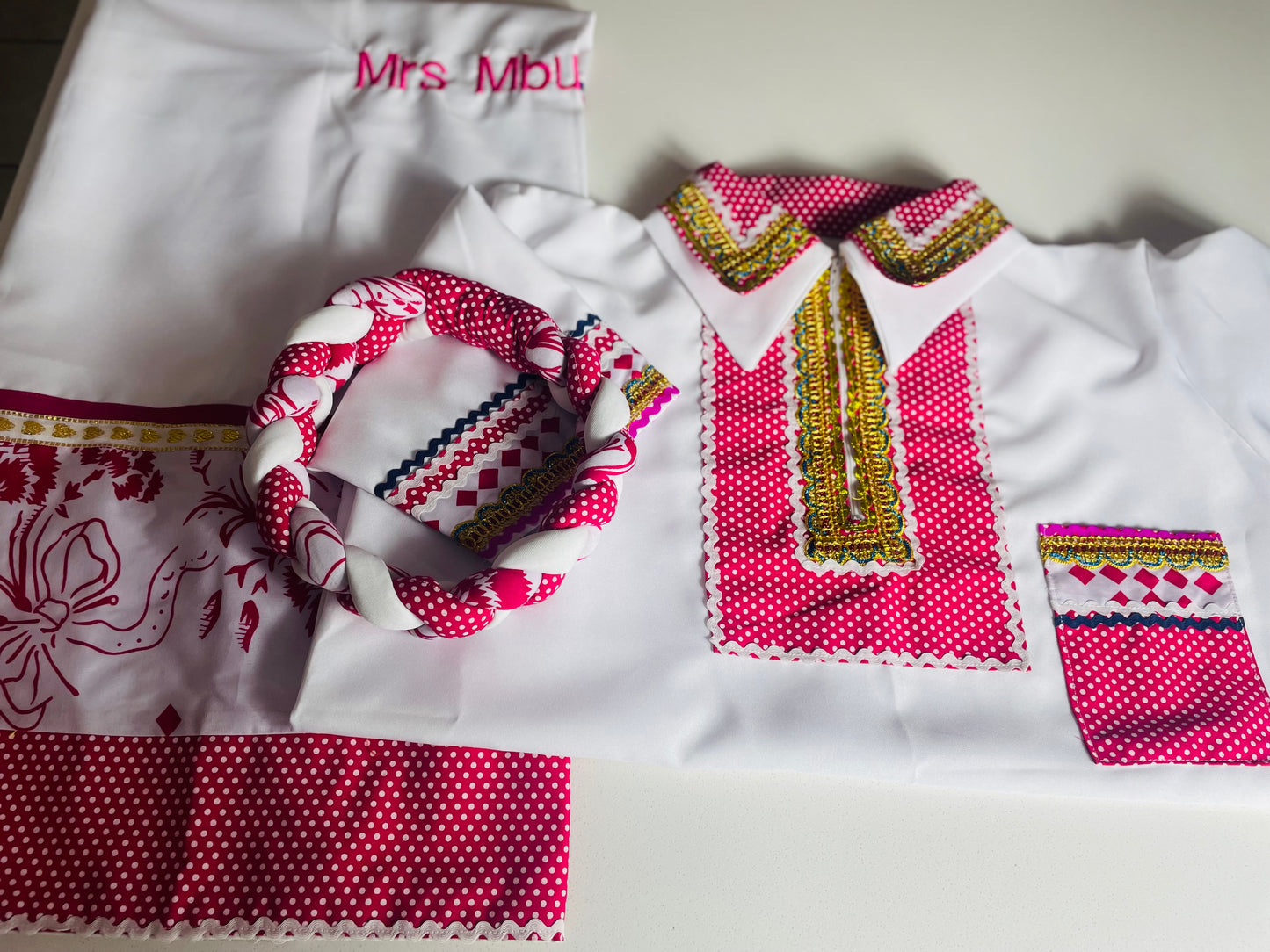 3 Piece Polka Dot Set ( Custom Name Embroidery)