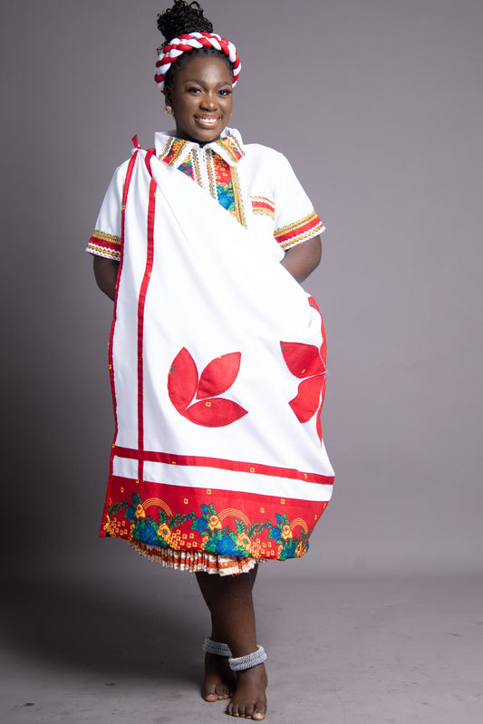 Rental Ncheka : Floral Red & White