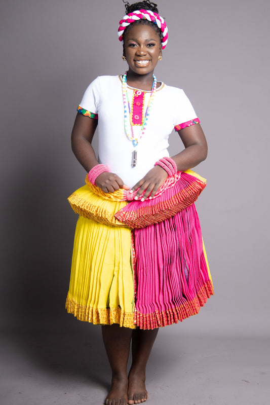 Yellow & Pink Ribbon Xibelani