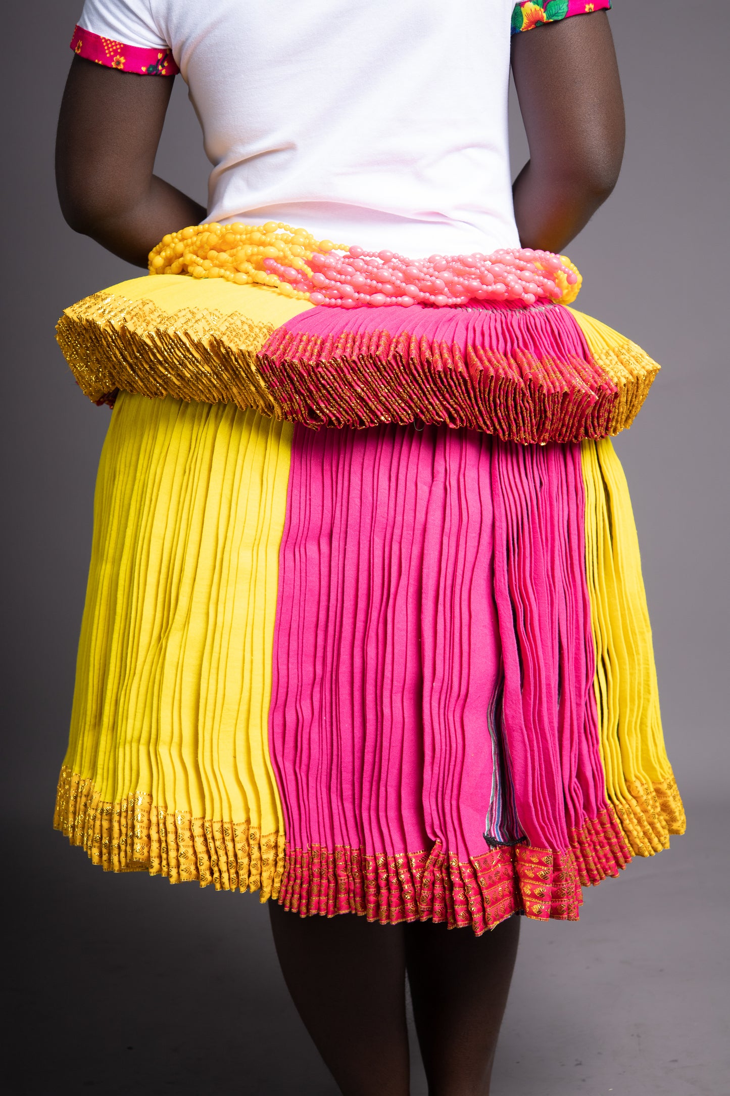 Waist Beads : Yellow & Pink