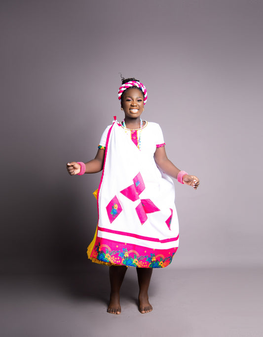 Rental Ncheka : Floral Pink and White